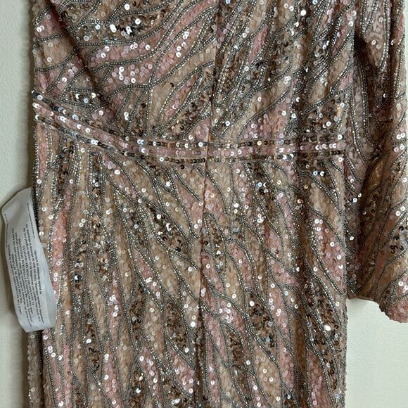 Mac Duggal One-Shoulder fully embellished sequin Sequin Gown dress size 16 4982 - Picture 7 of 13